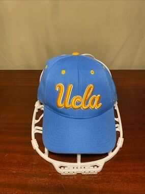 UCLA Script Embroidery Logo Cap Zephyr Hat Blue Adjustable Collegiate O/S